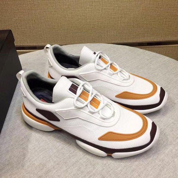 

fashion classic knit fabric cloudbust sneakers men 's shoes comfortable luxury shoes low lace -up men shoes herren luxus marken sc, Black