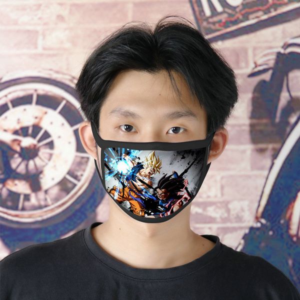 

dhl son goku 0620 cartoon facemasks cute face mask for boys ice silk bilayer cubrebocas masque tissu tapaboca jgdyx xhhair