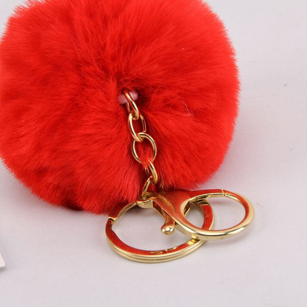 

designer keychain 8cm anti-hair ball key chain rex rabbit hair ball pendant hair ball pendant mobile phone accessories bag 2020 keychain, Silver