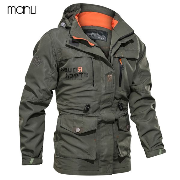 

2020 new spring autumn men tactical jacket us army m65 field jacket trench coats hoodie casaco masculino windbreaker, Blue;black