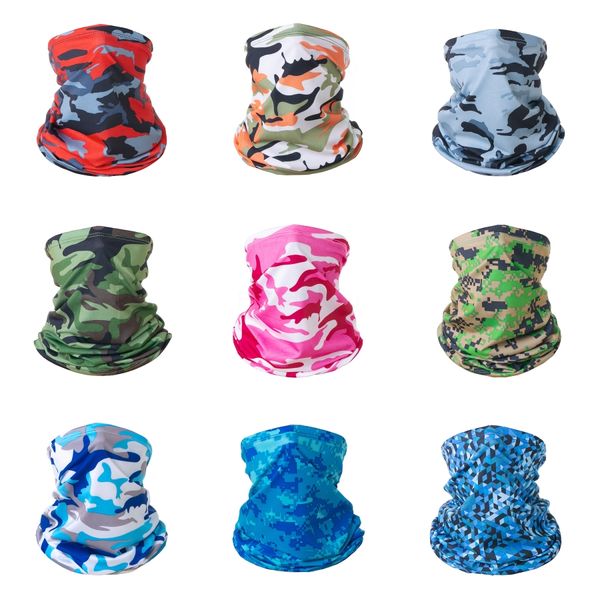 

sg9ea halloween seamless magic scarf face mask ski cosplay bicycle cs multifunctional headwear half face bandana party mask camouflage co#83, Black
