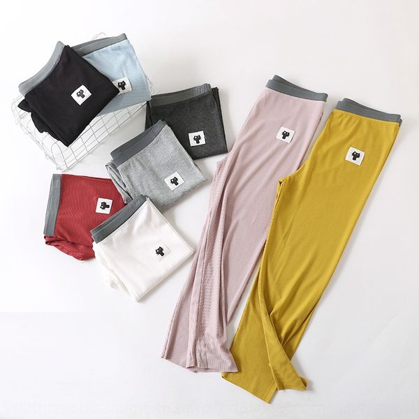 

vofmj 2019 new korean-style tight tight pants adhesive paper leggings elastic waist pants slim-fit and slim-fit thread cartoon sticker leggi, Black