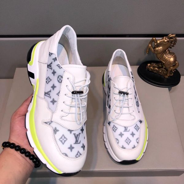 

2020-2019g summer new trend high-end brand printing letters men's lace-up casual shoes, fashion versatile comfortable sports shoes, siz