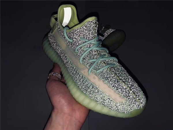 

2020 authentic originals v2 yeezreel reflective non -reflective fw5191 fw5190 kanye west fx4130 fw5191 men casual shoes size 36 -4, Black