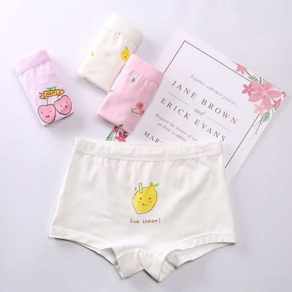 

hpwip girls pure cotton four-corner four-piece set of 4 underwear set of 4 class a small underwear children's cartoon shorts baby breat, Camo