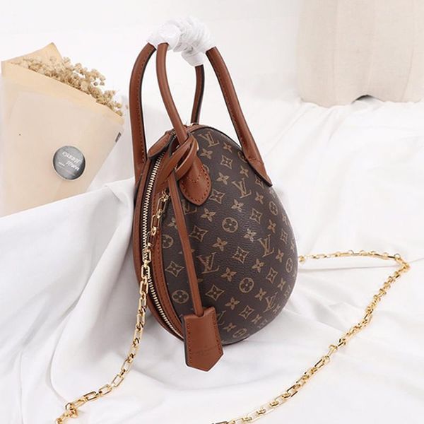 

women bag bolso bandolera simple style trend womens vintage luxury designer egg bag handbags ladies chain zipper crossbody