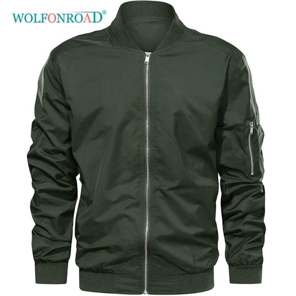 

wolfonroad весна туризм отдых открытый куртки мужские полет бомбардировщик куртки спортивная одежда повседневная спорт бейсбол пальто и пидж, Blue;black