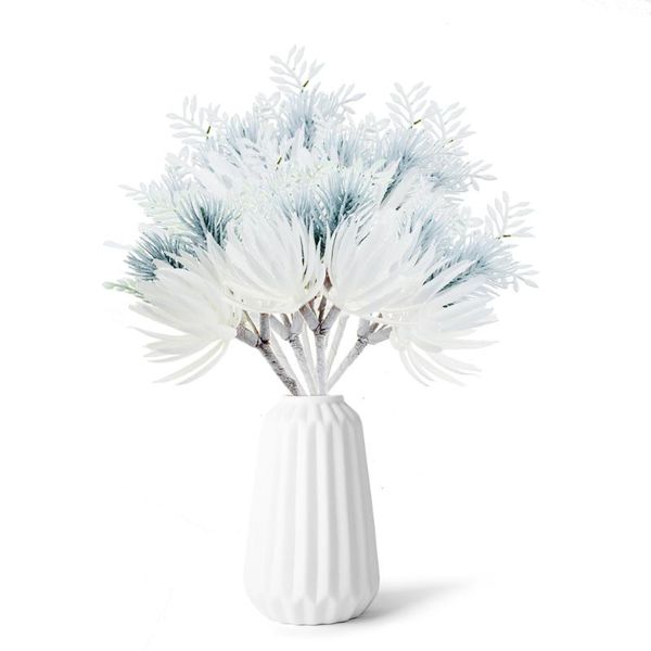 

decorative flowers & wreaths 1pcs 16cm artificial pine grass flower wedding party decoration diy craft scrapbook fake christmas decor