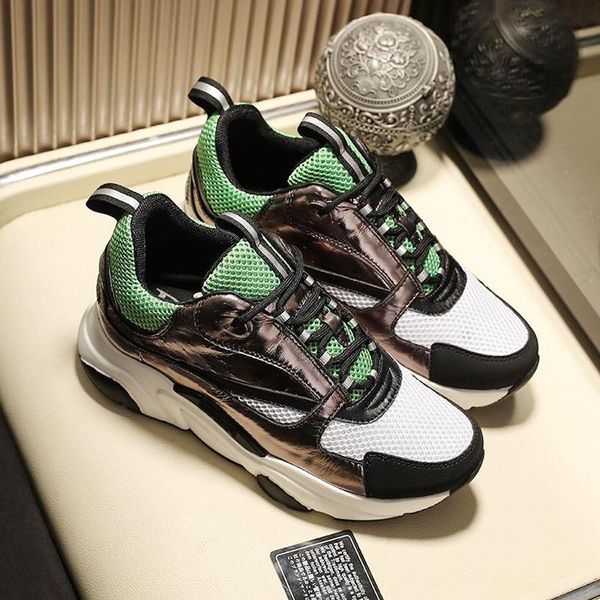 

new arrival for mens outdoor walking shoes b22 calfskin sneaker breathable lace -up plus sizetype soft footwears autumn and winter shoes, Black