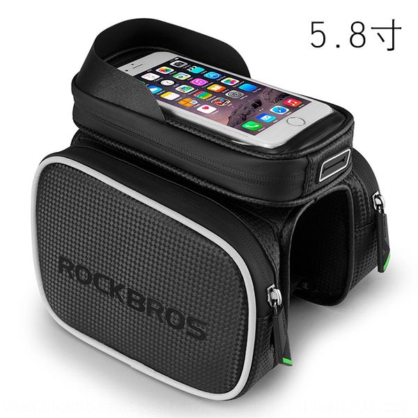 

rocco brothers selling touch screen saddle mountain bicycle bicyclesaddle bicycle bike front beam bag mobile phone tube bag