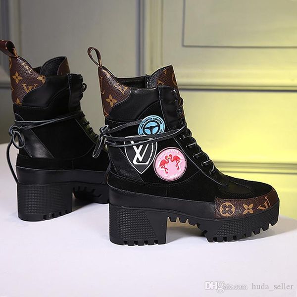 

2020 laureate platform desert boot womens shoes fashion classic luxury lace -up breathable outdoor walking women shoes women bo