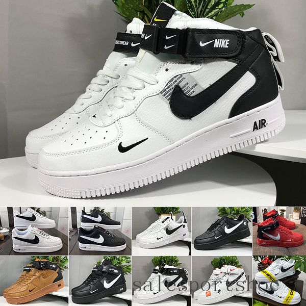

men running froced shoes 1 low men sneakers forces one mens trainers sports skateboard one sports white air sneakers lk-6c, Black