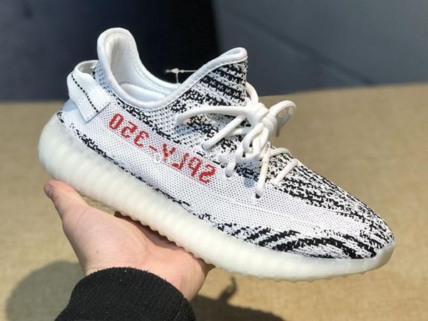 

2019 v2 static semi frozen yellow cream white zebra butter beluga 2.0 kanye west sports designer seankers mens running shoes, Black