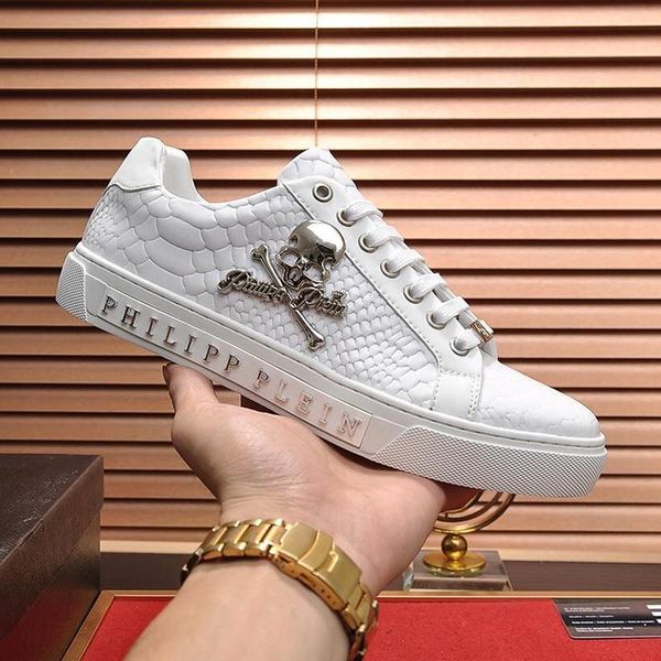 

new 2020 men sneakers shoes comfort casual platform leather lace -up leather mens shoes with original box luxury footwears drop shi