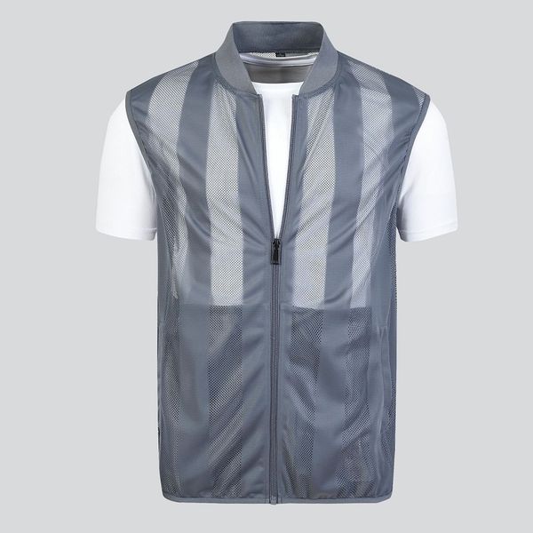 

men's vests mens waiscoats summer sleeveless waistcoat vest men casual ultra-thin travels jacket sunscreen breathable male, Black;white