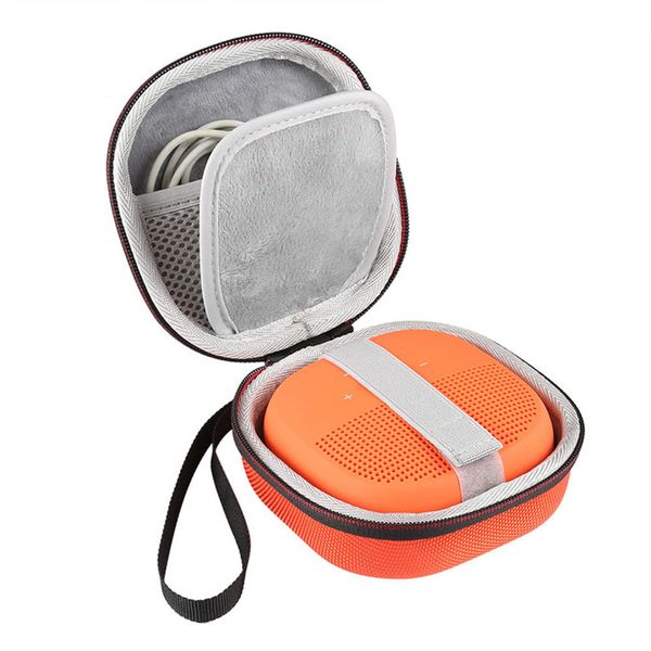 

2020 new eva carry protective speaker box cover pouch bag case for bose soundlink micro bluetooth speaker-extra space for cables