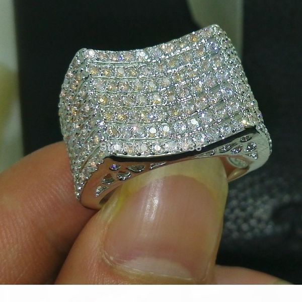 

fashion jewelry majestic jewellery 168pcs gem 5a zircon stone 10kt white gold filled wedding band ring sz 5-10 ing, Slivery;golden