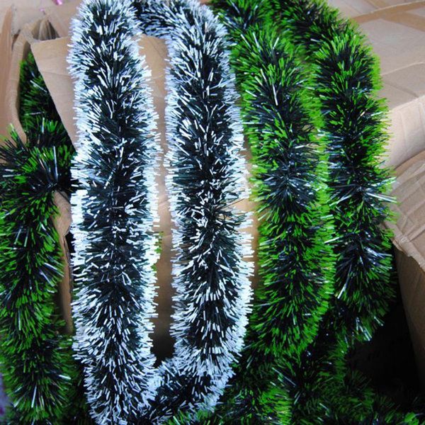 

рождество bar частей для елки 200cm красочные украшения бар tops ленты garland белый темно-зеленый cane блестки для вечеринок