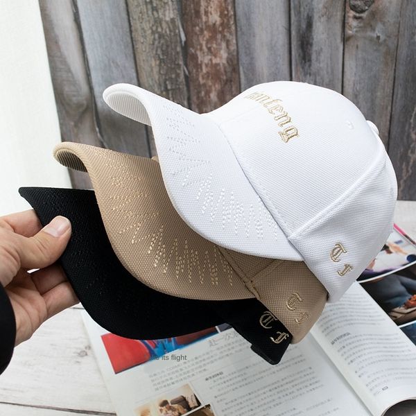 

hat female embroidery sunscreen breathable baseball embroidered baseball sun hat outdoor couple sports cap casual cap korean fashion, Blue;gray