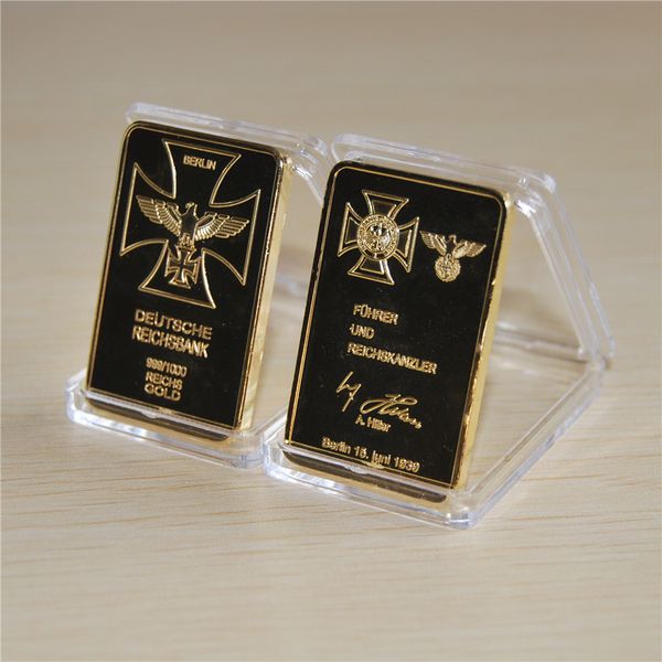 

1 oz немецкий eagle позолоченные слитки бар