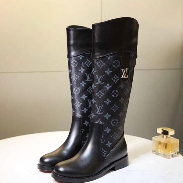 

new arrival womens fashion shoes boots zipper round toe flat heel boots autumn winter woman shoes plus size 43 bottes femmes luxury style, Black