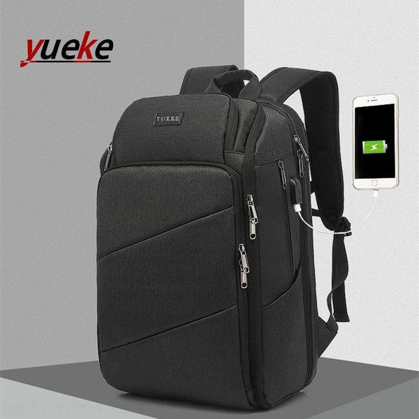 

yueke double shoulder lapbackpack business 17-inch lapbackpack large capacity multi-function student bag with usb
