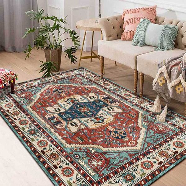 

persian vintage carpets morocco anti-skid jacquard tapete living room bedroom floor mat non-slip bathroom absorbent area rugs