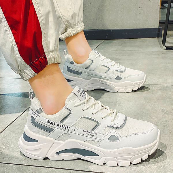 

men's sneakers wild lace up mesh non-slip sports shoes sports casual mesh shoes men running shoes