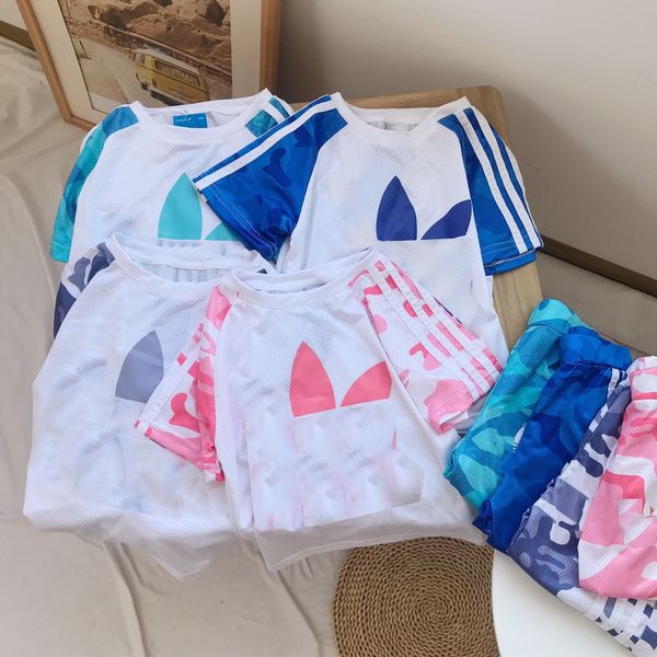 

summer clothing children quick-drying kindergarten primary school students class clothes summer camp group clothes print 56#0616