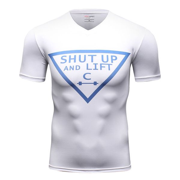 

tshirts men compression fitness t-shirts 2020 novelty slim summer tight tee short sleeve basketball jersey jogging gym sport, Black;blue