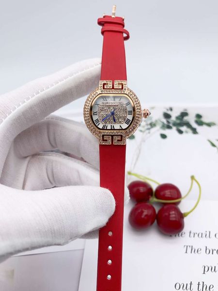 

2020 new brand with the same belt quartz female watch temperament all-match trend fashion watch lady watch, Slivery;brown