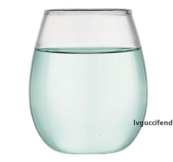 

dhl & sf _express 12oz stemless wine glasses glass wine cups eggshell shape wine glasses champagne cocktail cup