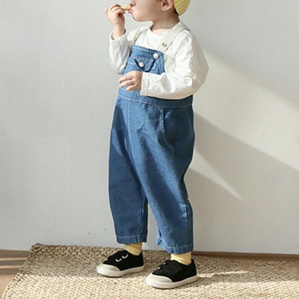 

ocfds autumn 2020 autumn 2020 pants nan zhuang ku korean style children's clothing for boys and girls korean style big pocket two-color, Blue