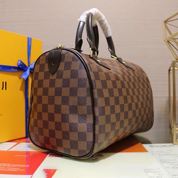 

handbag strapless pillow bag hardware speedy handbag leather handle travel bags birkin bag m41526 size 30cmx21cmx17cm