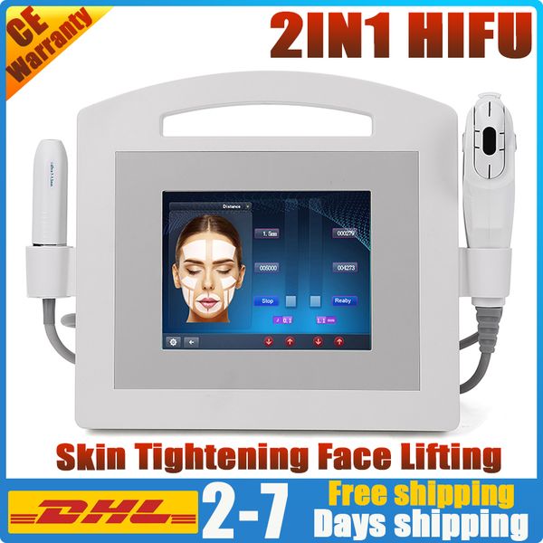 

new 2in1 high intensity focused ultrasound hifu face lift wrinkle removal skin tightening anti aging ultrasonic vmax hifu machine