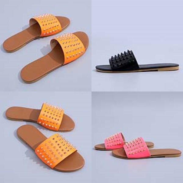 

2020 boo womens flat eel anti-slip slippers flower rinestone beac slippers slippers dener beac soes zapatos de mujer 25#393#689, Black