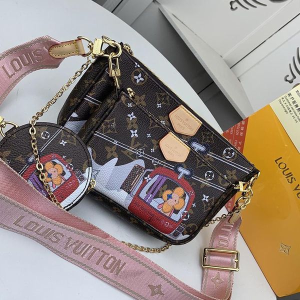 

fast delivery womens bag drop ship wallet purses crossbody bag vintage classic money coin pocket leather womens chain shoulder bags