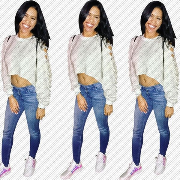 

amazon 2018 autumn new womens irregular loose solid color burnt navel short sweater women, Black