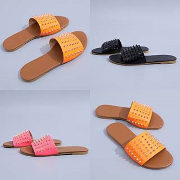 

fasion slippers women cunky beac casual soes woman black flip flops deners wees outside pu leater slides 2020#441