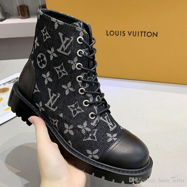 

new arrival womens boots zapatos de lujo para mujer plus size fashion outdoor walking shoes lace -up women low heel ankle