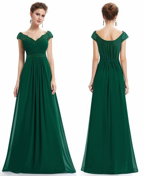 

wedding party gowns plus size evening dresses women's long elegant v-neck sleeveless a-line chiffon bridesmaid dresses, White;pink