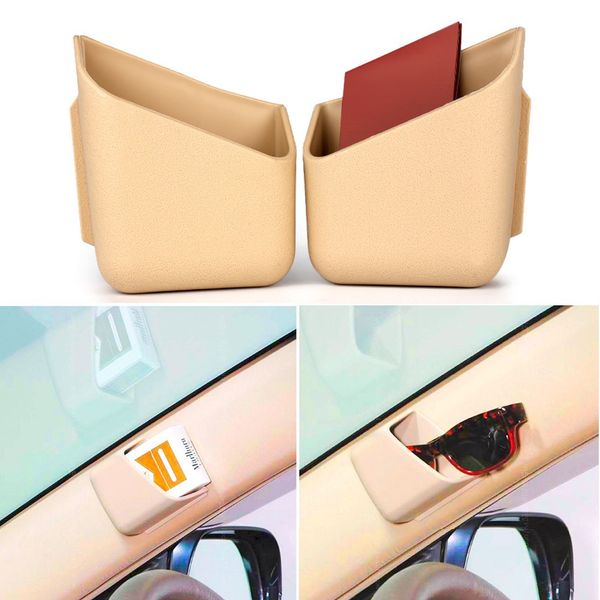 

2pcs car organizer auto truck pillar storage box cigarette phone glasses ic card holder organizers bag