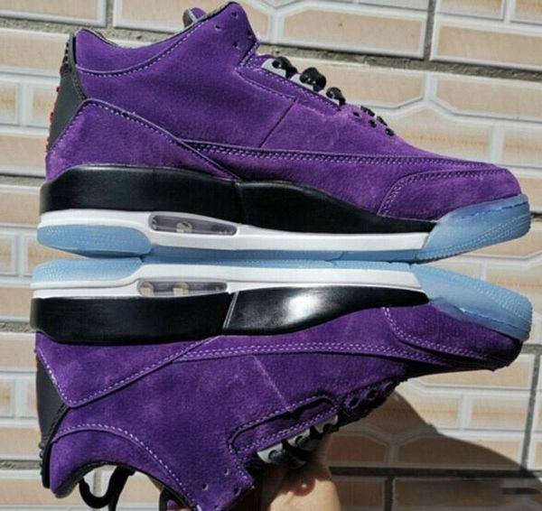 

2019 new best quality jumpman 3 og royal мужские ботинки баскетбола фиолетовый трейнер скидка 3s кроссовки
