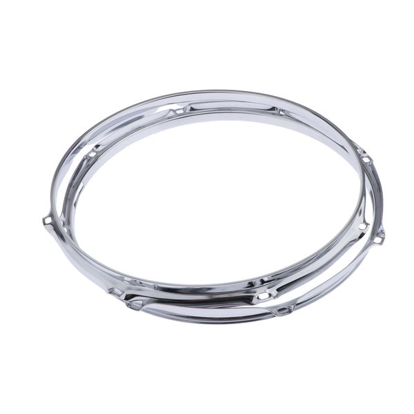 

pair die-cast 8-lug snare drum hoop - batter side - zinc alloy - 13 inch 1.2mm