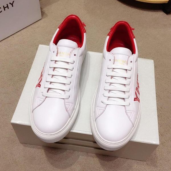 

fashion classic reverse sneakers in leather mens shoes comfortable vintage soft footwears lace -up low men shoes scarpe da uomo di lusso, Black