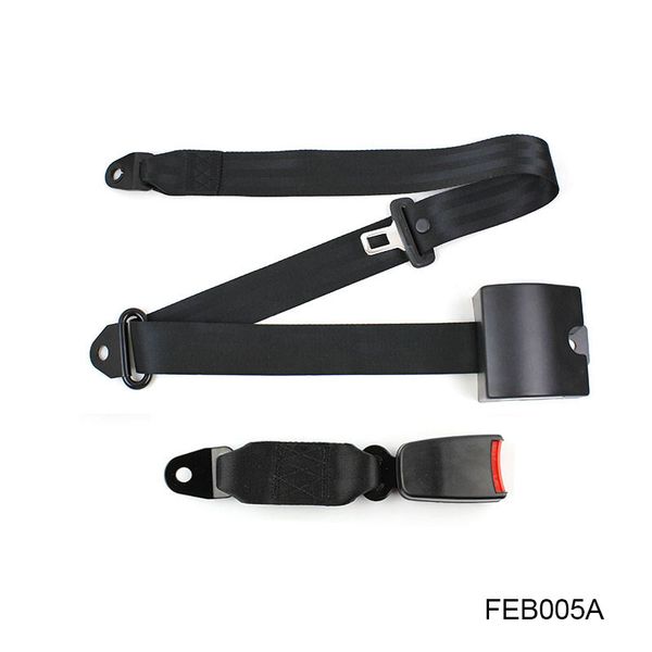 

feb005a universal retractable seatbelt three point car automatically locking seat safety belt for car black color