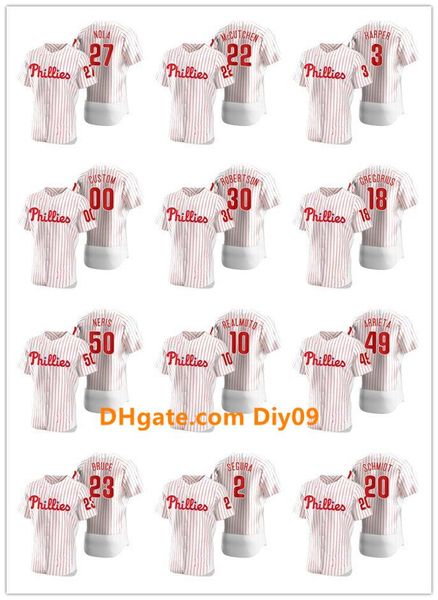 

philadelphia phillies men women youth 3 bryce harper 50 hector neris 4 scott kingery 2020 authentic baseball jersey, Black