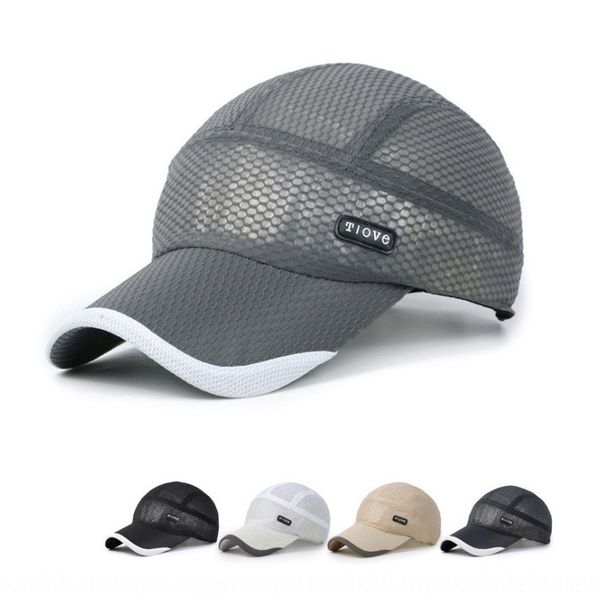 

men's summer sunscreen breathable net hat outdoor tourism leisure sports sun hat women's baseball cap korean baseball cap, Blue;gray