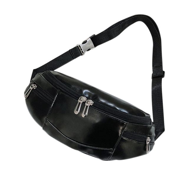 

женщины мужчины карман сумка на ремень сумки pu кожаных карманов диагонального chest дама путешествие черного