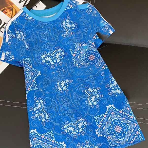 

531i 20 new a full-body printing boy suit girl brother and sister dress dress short sleeve